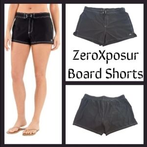 NWOT ZeroXposur Women's Black Swim Board Shorts